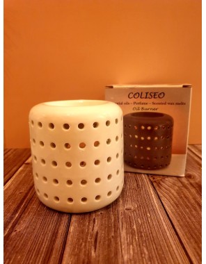 Brûle parfum Coliseo blanc.