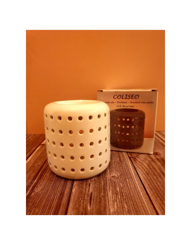 Brûle parfum Coliseo blanc.