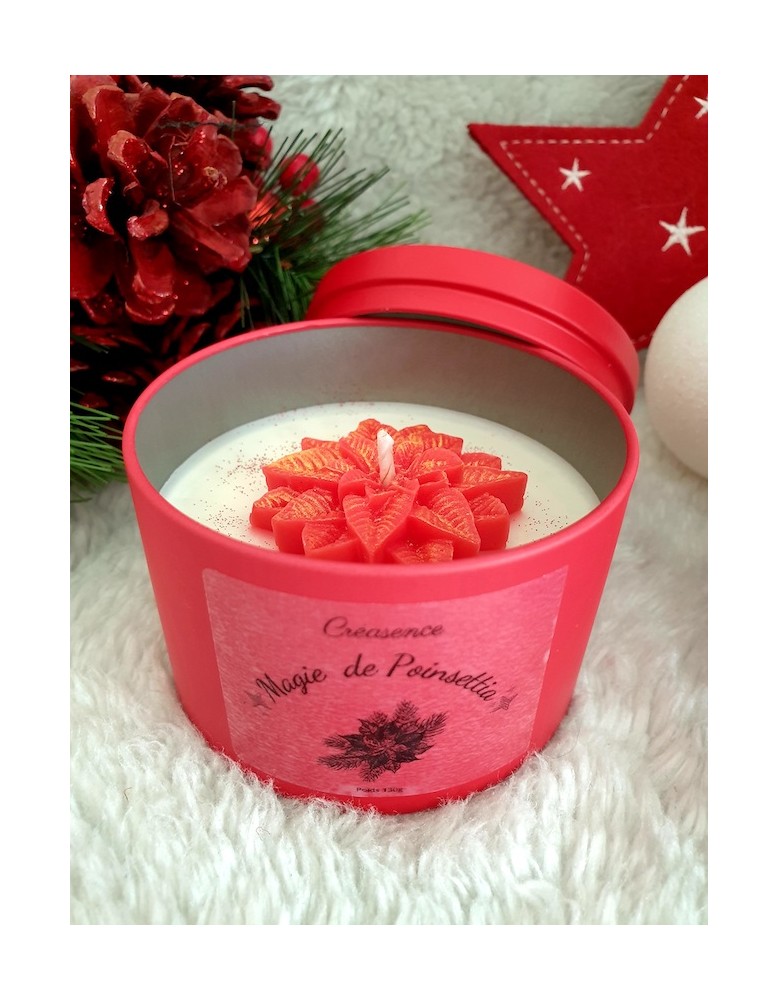 Bougie Magie de Poinsettia