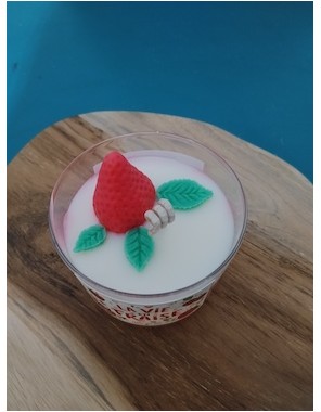 Bougie La vie en Fraise