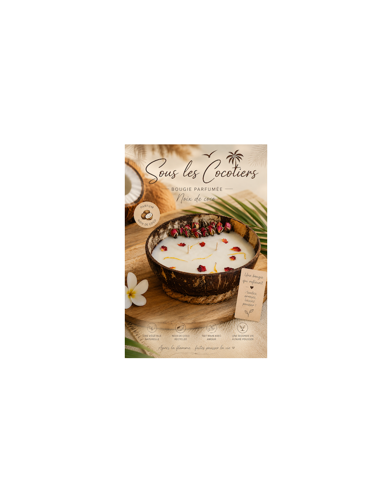 Bougie Sous les cocotiers