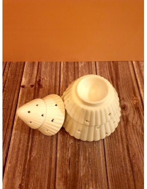 Brûle parfum sapin de Noël blanc