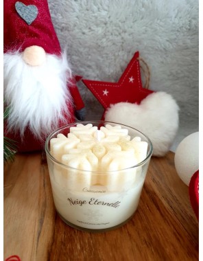 Bougie neige éternelle