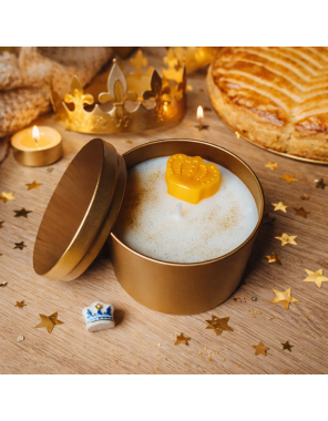 Bougie Couronne dorée